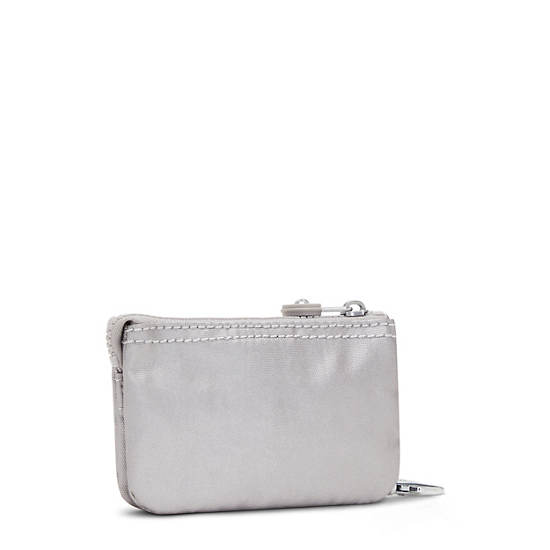 Kipling Creativity Mini Metallic Pouch Keychain Taske Sølv | DK 2101EB